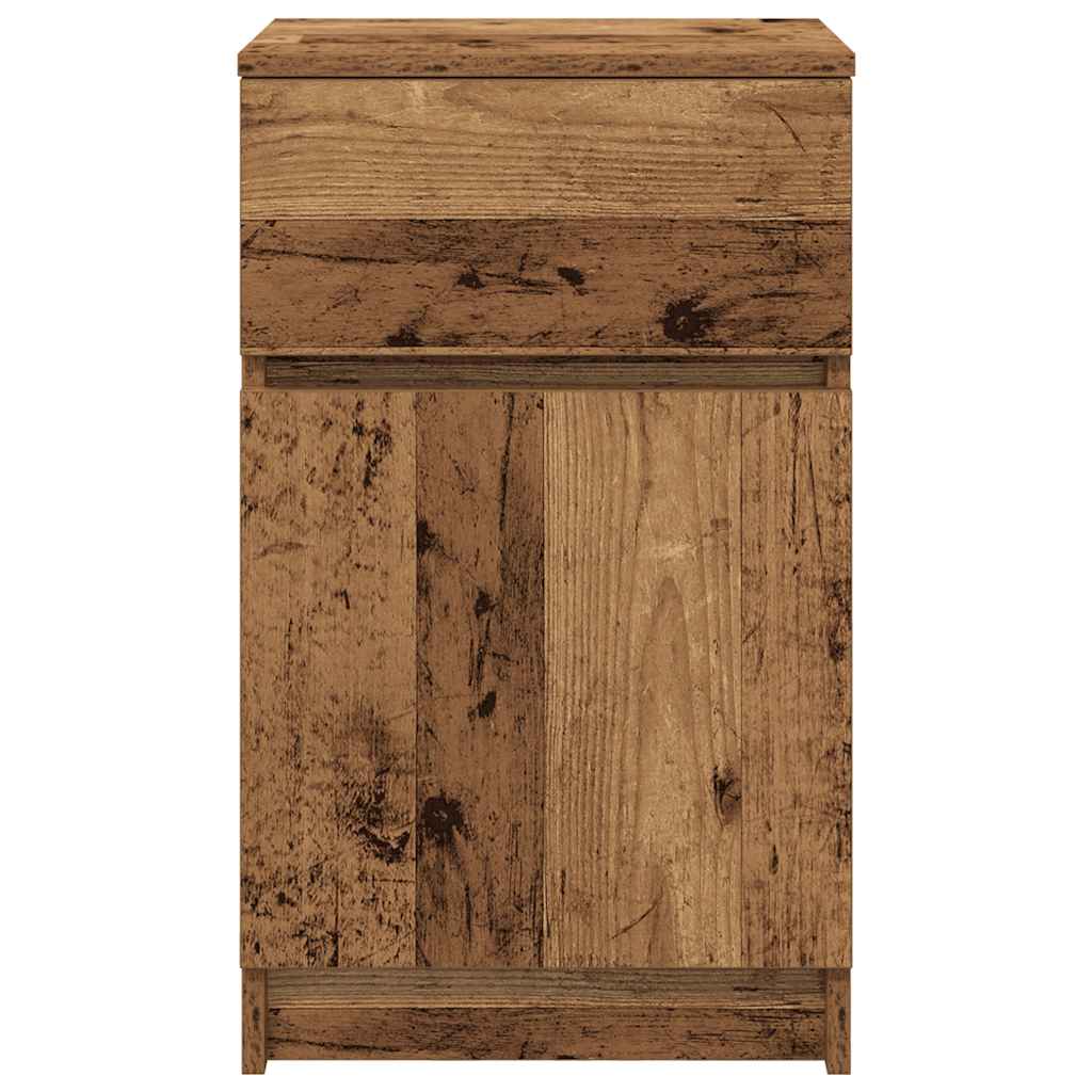 vidaXL Bedside Cabinets 2 pcs Old Wood 39x35x65 cm Engineered Wood