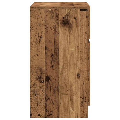 vidaXL Bedside Cabinets 2 pcs Old Wood 39x35x65 cm Engineered Wood