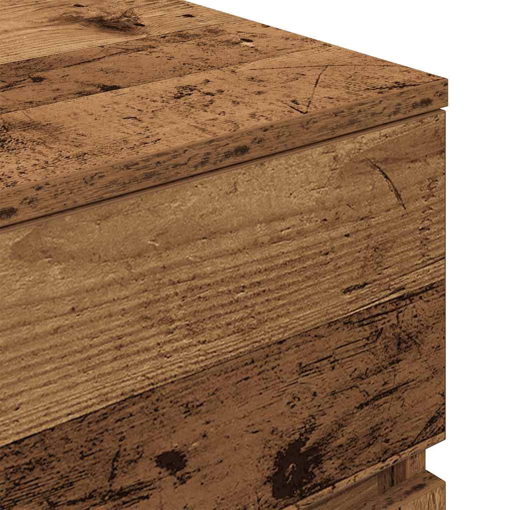 vidaXL Bedside Cabinets 2 pcs Old Wood 39x35x65 cm Engineered Wood