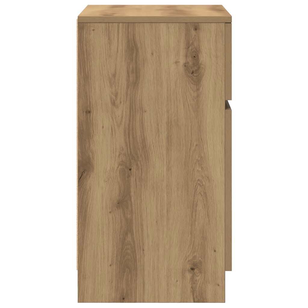 vidaXL Bedside Cabinets 2 pcs Artisan Oak 39x35x65 cm Engineered Wood