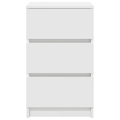 vidaXL Bedside Cabinets with 3 Drawers 2 pcs White 39x35x65 cm