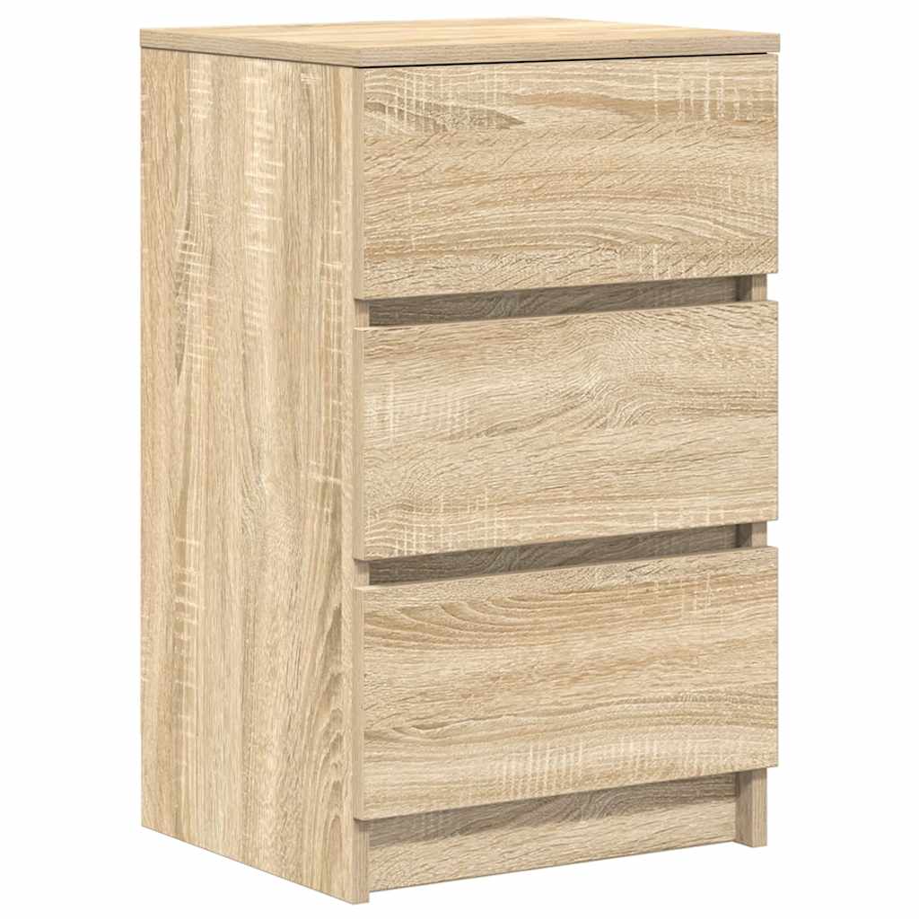 vidaXL Bedside Cabinets with 3 Drawers 2 pcs Sonoma Oak 39x35x65 cm