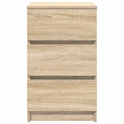 vidaXL Bedside Cabinets with 3 Drawers 2 pcs Sonoma Oak 39x35x65 cm