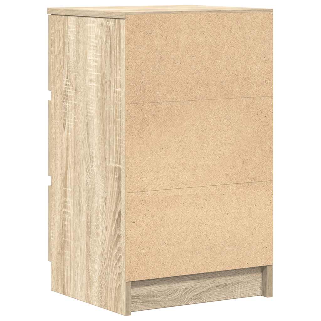 vidaXL Bedside Cabinets with 3 Drawers 2 pcs Sonoma Oak 39x35x65 cm