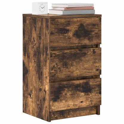 vidaXL Bedside Cabinets with 3 Drawers 2 pcs Smoked Oak 39x35x65 cm