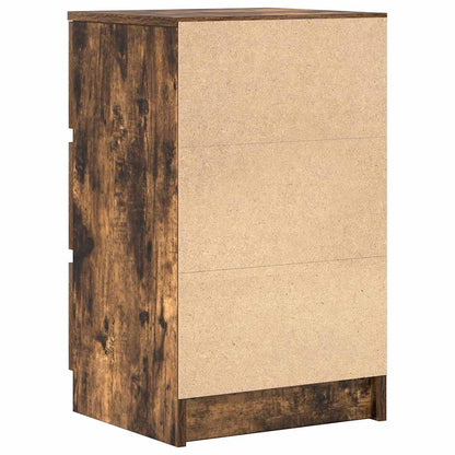 vidaXL Bedside Cabinets with 3 Drawers 2 pcs Smoked Oak 39x35x65 cm