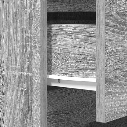 vidaXL Bedside Cabinets with 3 Drawers 2 pcs Grey Sonoma 39x35x65 cm