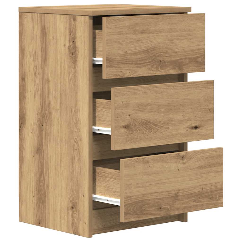 vidaXL Bedside Cabinets with 3 Drawers 2 pcs Artisan Oak 39x35x65 cm