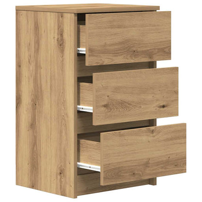 vidaXL Bedside Cabinets with 3 Drawers 2 pcs Artisan Oak 39x35x65 cm