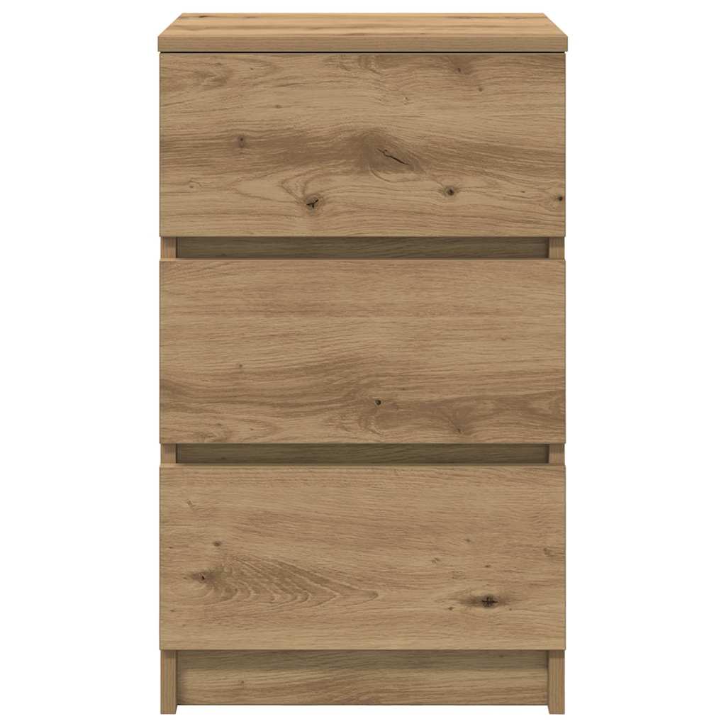 vidaXL Bedside Cabinets with 3 Drawers 2 pcs Artisan Oak 39x35x65 cm