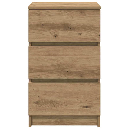 vidaXL Bedside Cabinets with 3 Drawers 2 pcs Artisan Oak 39x35x65 cm
