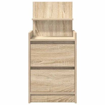 vidaXL Bedside Cabinet with 2 Drawers Sonoma Oak 38x34x80 cm