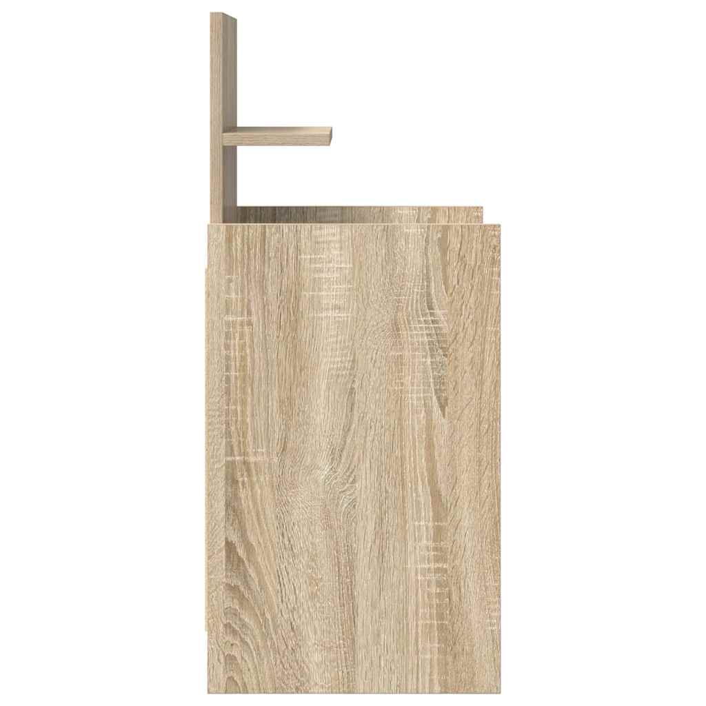 vidaXL Bedside Cabinet with 2 Drawers Sonoma Oak 38x34x80 cm