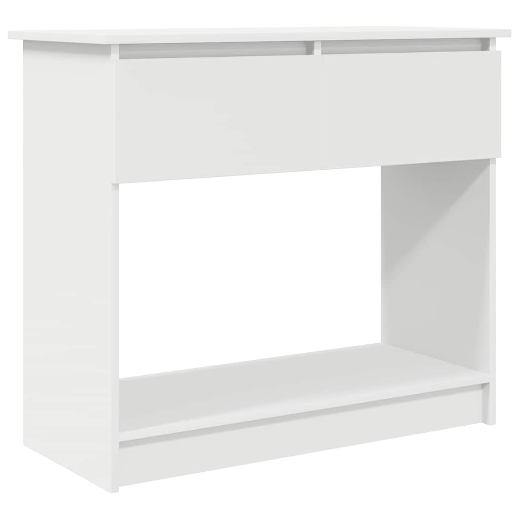vidaXL Console Table with Drawers White 85,5x38,5x74,5 cm