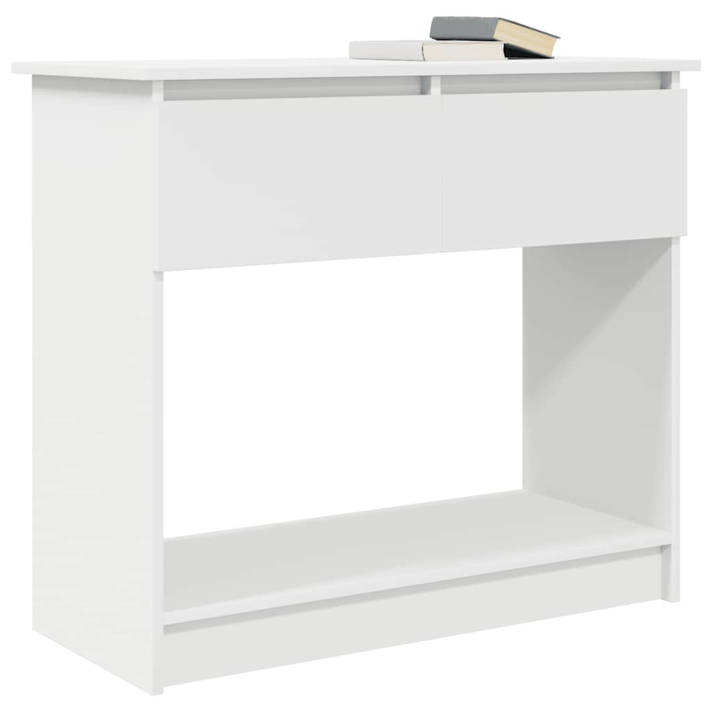vidaXL Console Table with Drawers White 85,5x38,5x74,5 cm