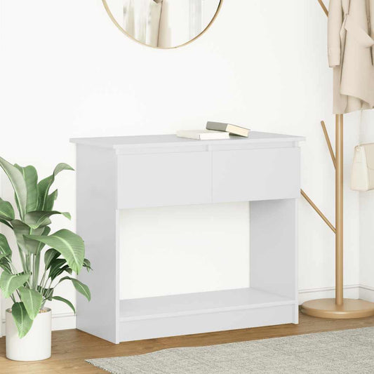 vidaXL Console Table with Drawers White 85,5x38,5x74,5 cm