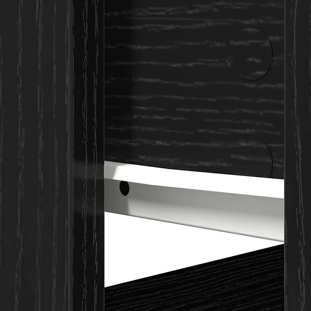 vidaXL Console Table with Drawers Black 85,5x38,5x74,5 cm