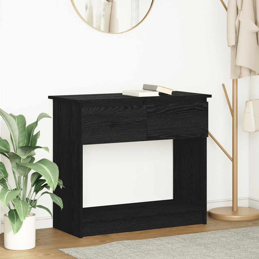 vidaXL Console Table with Drawers Black 85,5x38,5x74,5 cm