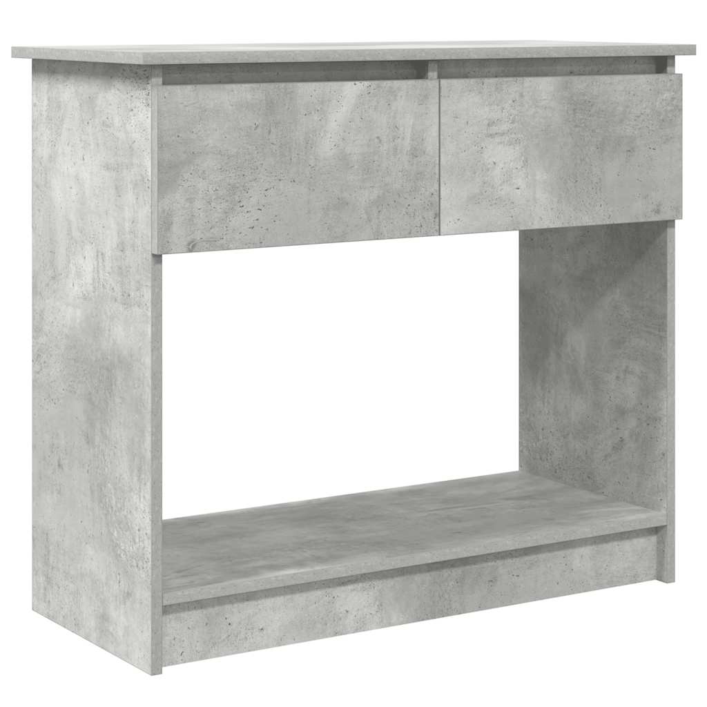 vidaXL Console Table with Drawers Concrete Grey 85,5x38,5x74,5 cm