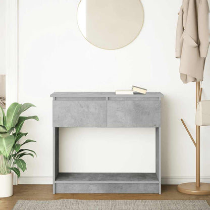 vidaXL Console Table with Drawers Concrete Grey 85,5x38,5x74,5 cm