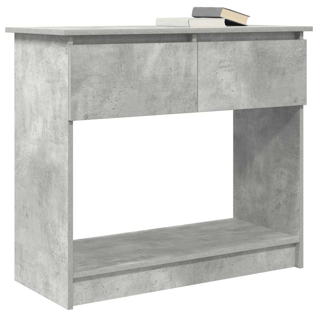 vidaXL Console Table with Drawers Concrete Grey 85,5x38,5x74,5 cm