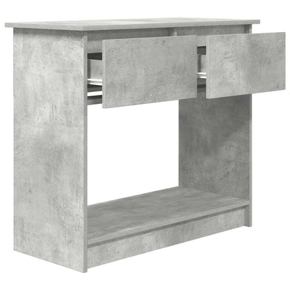 vidaXL Console Table with Drawers Concrete Grey 85,5x38,5x74,5 cm