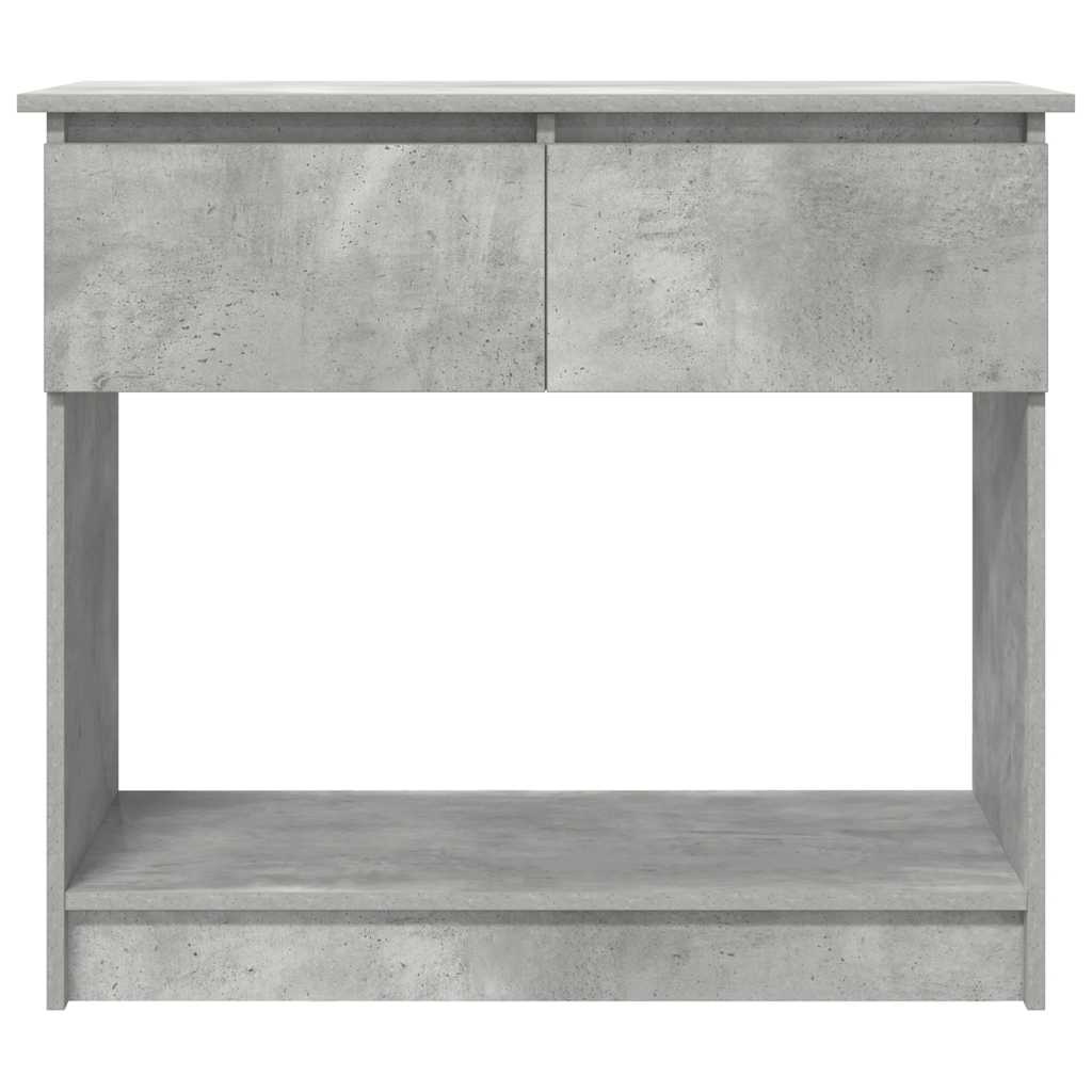 vidaXL Console Table with Drawers Concrete Grey 85,5x38,5x74,5 cm