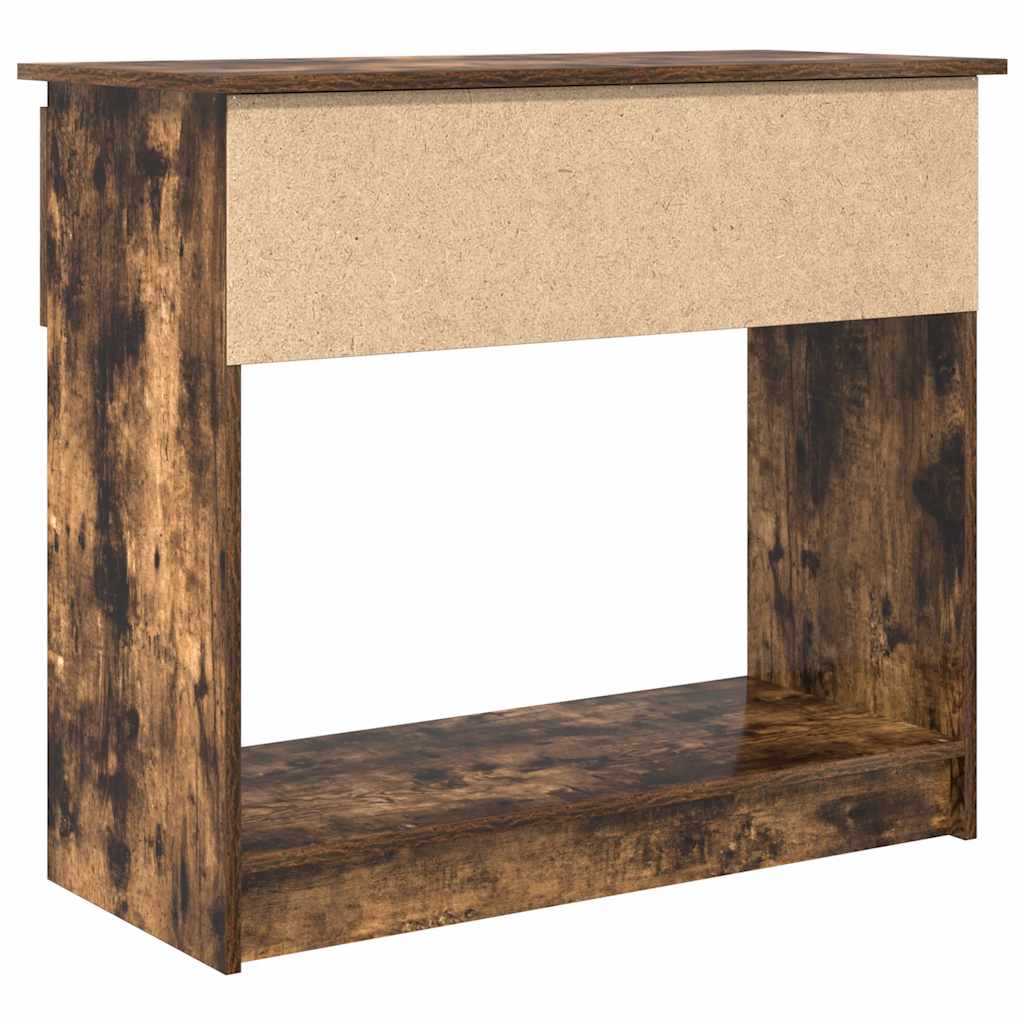 vidaXL Console Table with Drawers Smoked Oak 85,5x38,5x74,5 cm
