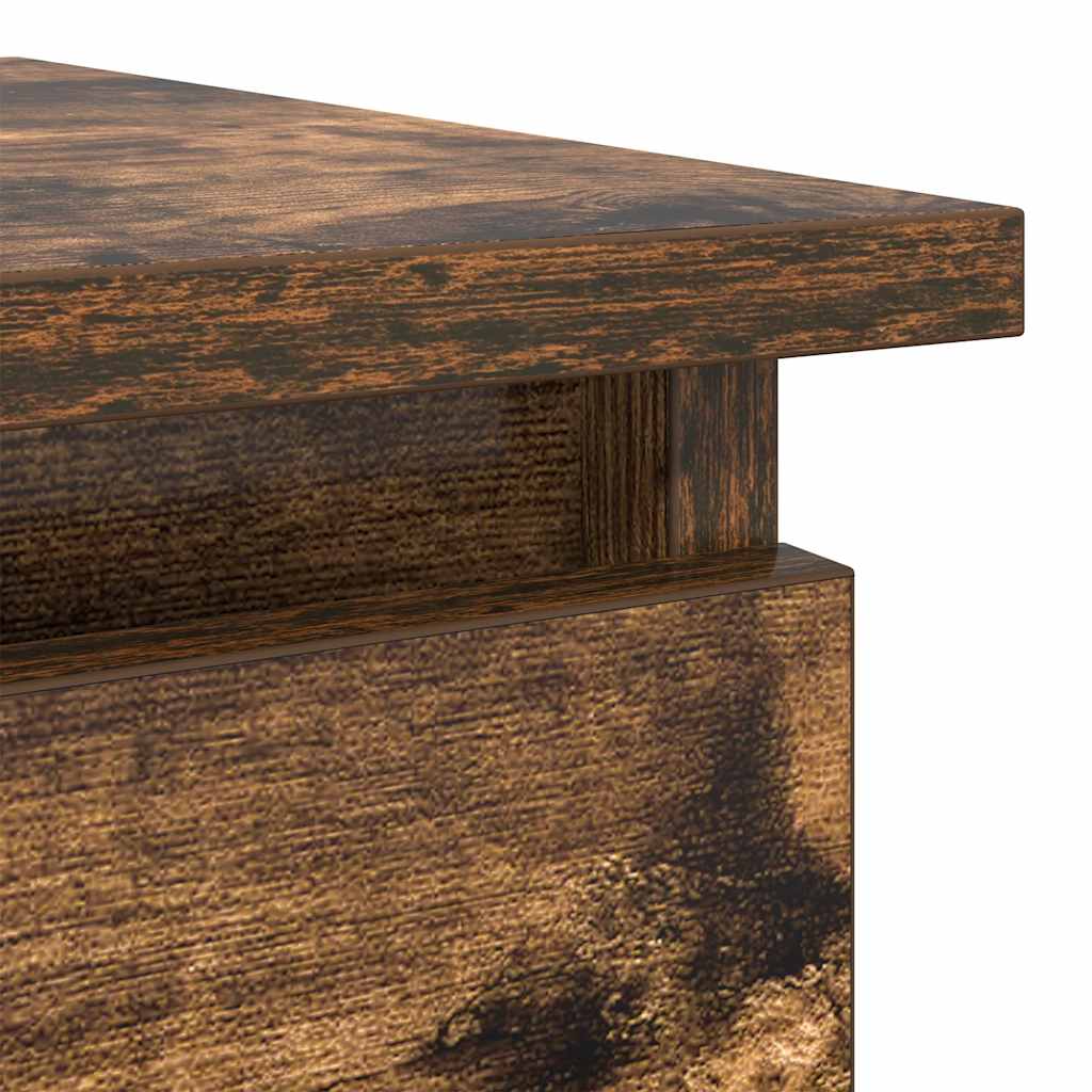 vidaXL Console Table with Drawers Smoked Oak 85,5x38,5x74,5 cm