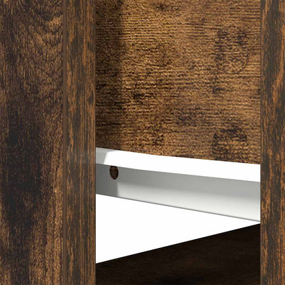 vidaXL Console Table with Drawers Smoked Oak 85,5x38,5x74,5 cm
