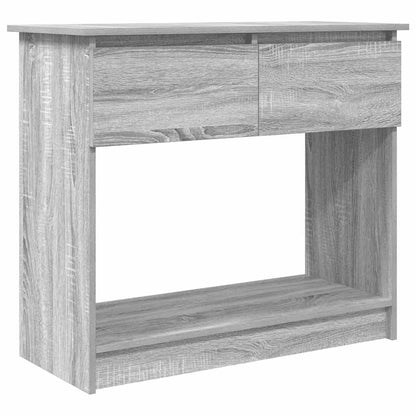 vidaXL Console Table with Drawers Grey Sonoma 85,5x38,5x74,5 cm