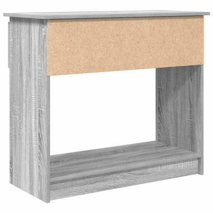 vidaXL Console Table with Drawers Grey Sonoma 85,5x38,5x74,5 cm