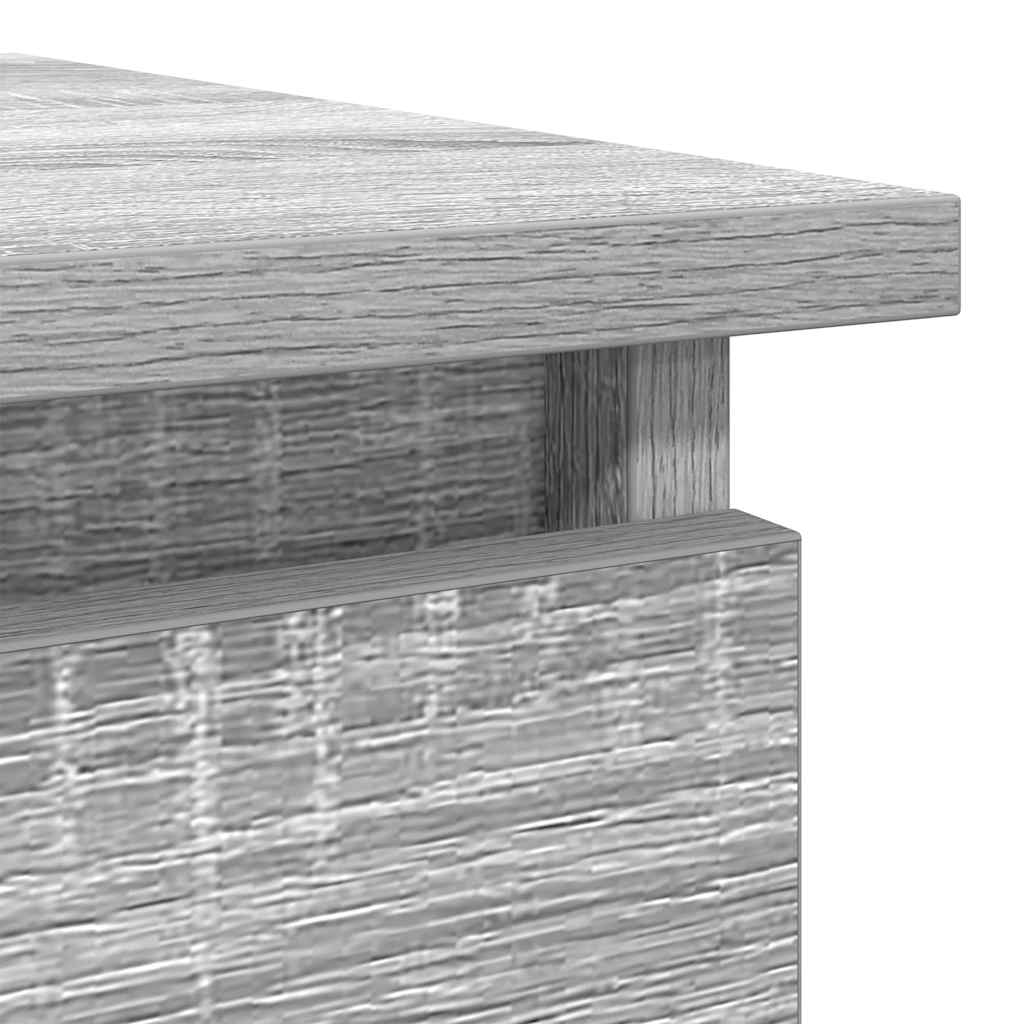 vidaXL Console Table with Drawers Grey Sonoma 85,5x38,5x74,5 cm