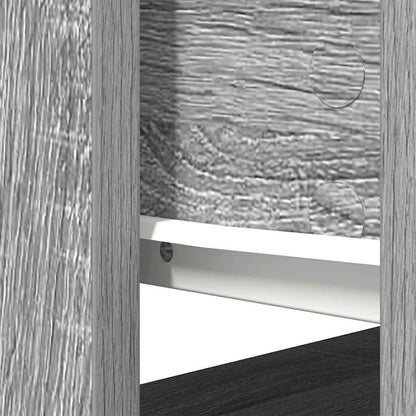 vidaXL Console Table with Drawers Grey Sonoma 85,5x38,5x74,5 cm