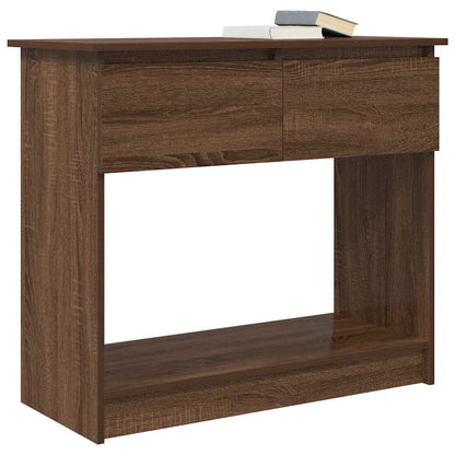 vidaXL Console Table with Drawers Brown Oak 85,5x38,5x74,5 cm