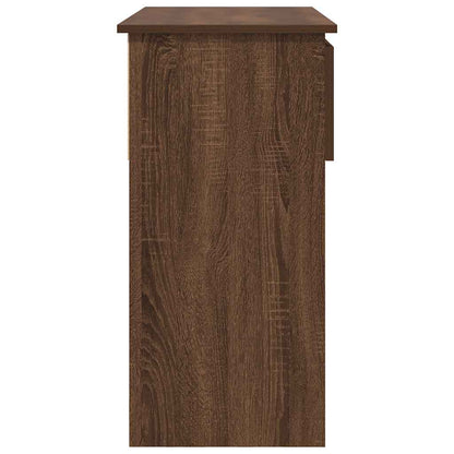 vidaXL Console Table with Drawers Brown Oak 85,5x38,5x74,5 cm