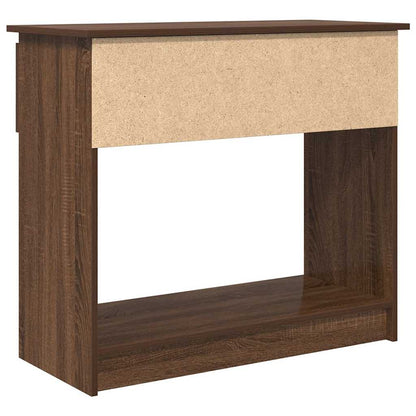 vidaXL Console Table with Drawers Brown Oak 85,5x38,5x74,5 cm