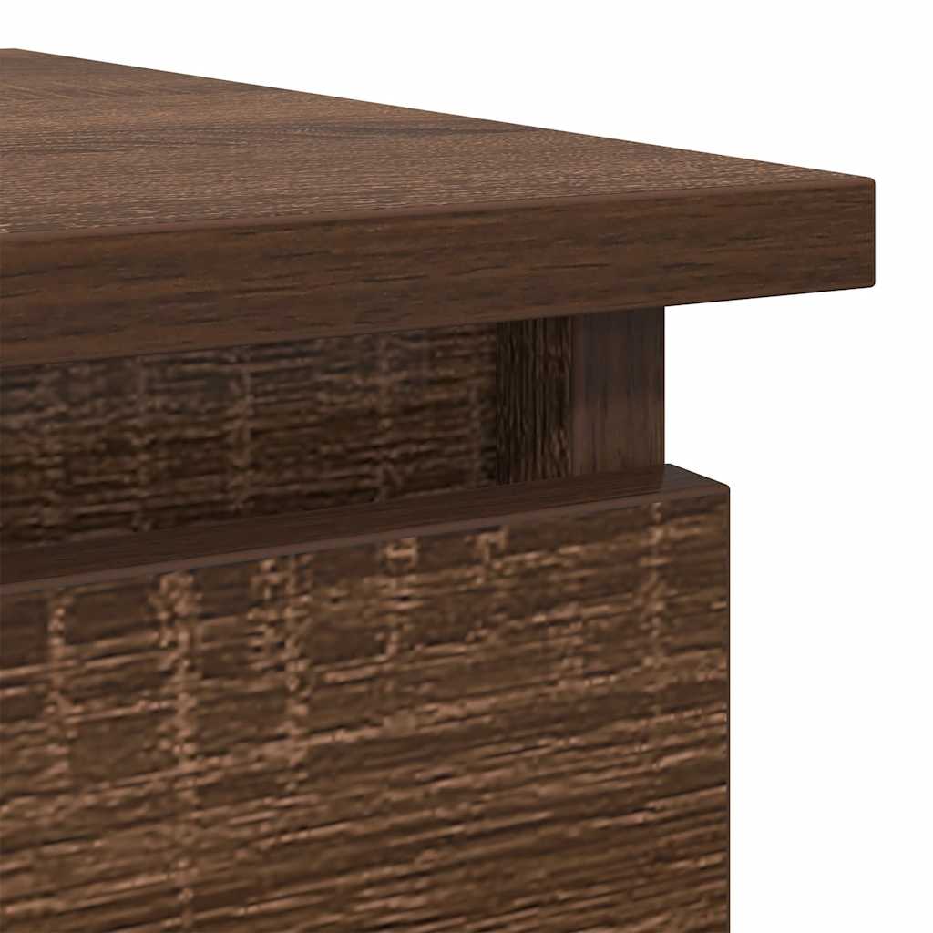 vidaXL Console Table with Drawers Brown Oak 85.5x38.5x74.5 cm