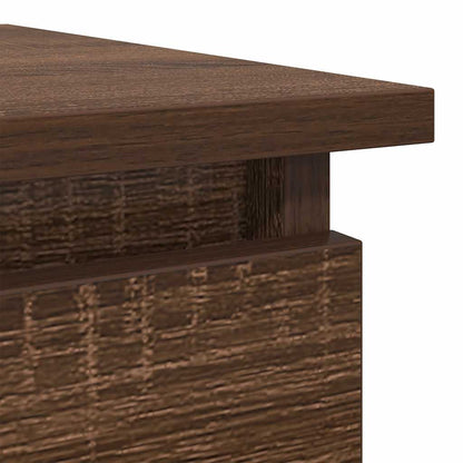 vidaXL Console Table with Drawers Brown Oak 85,5x38,5x74,5 cm