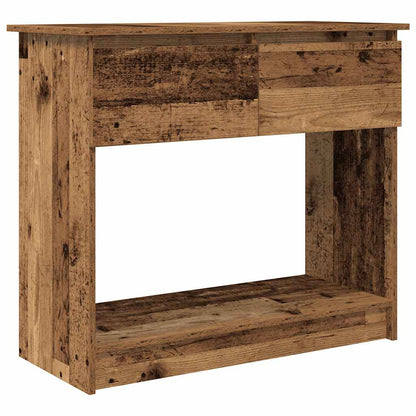 vidaXL Console Table with Drawers Old Wood 85,5x38,5x74,5 cm