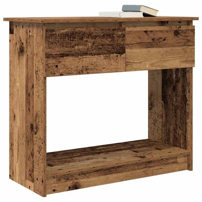 vidaXL Console Table with Drawers Old Wood 85,5x38,5x74,5 cm