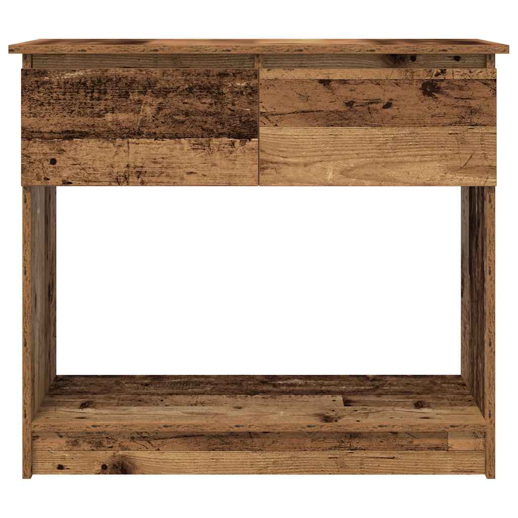 vidaXL Console Table with Drawers Old Wood 85,5x38,5x74,5 cm
