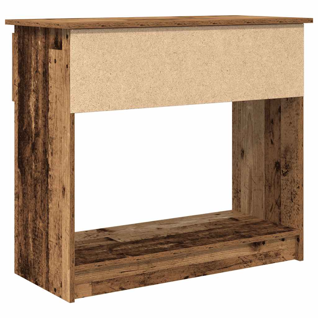 vidaXL Console Table with Drawers Old Wood 85,5x38,5x74,5 cm