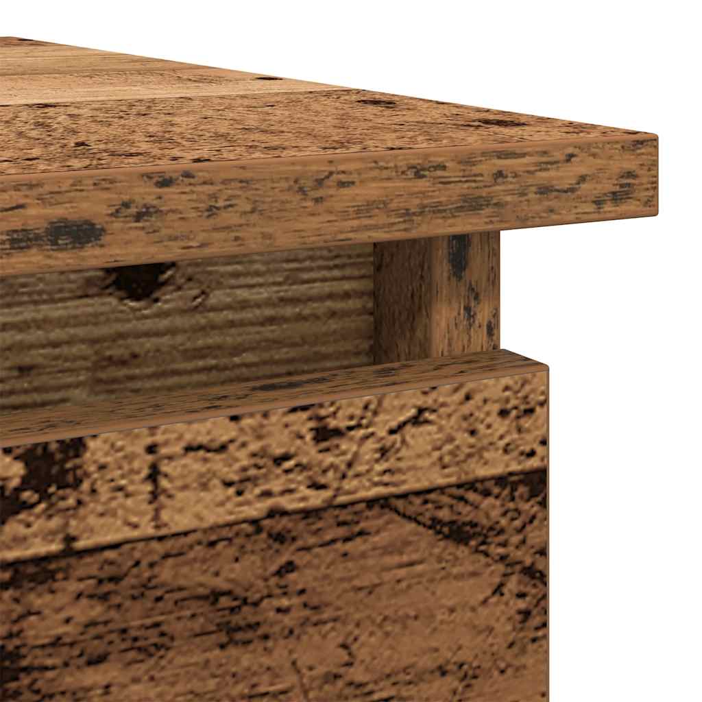 vidaXL Console Table with Drawers Old Wood 85,5x38,5x74,5 cm