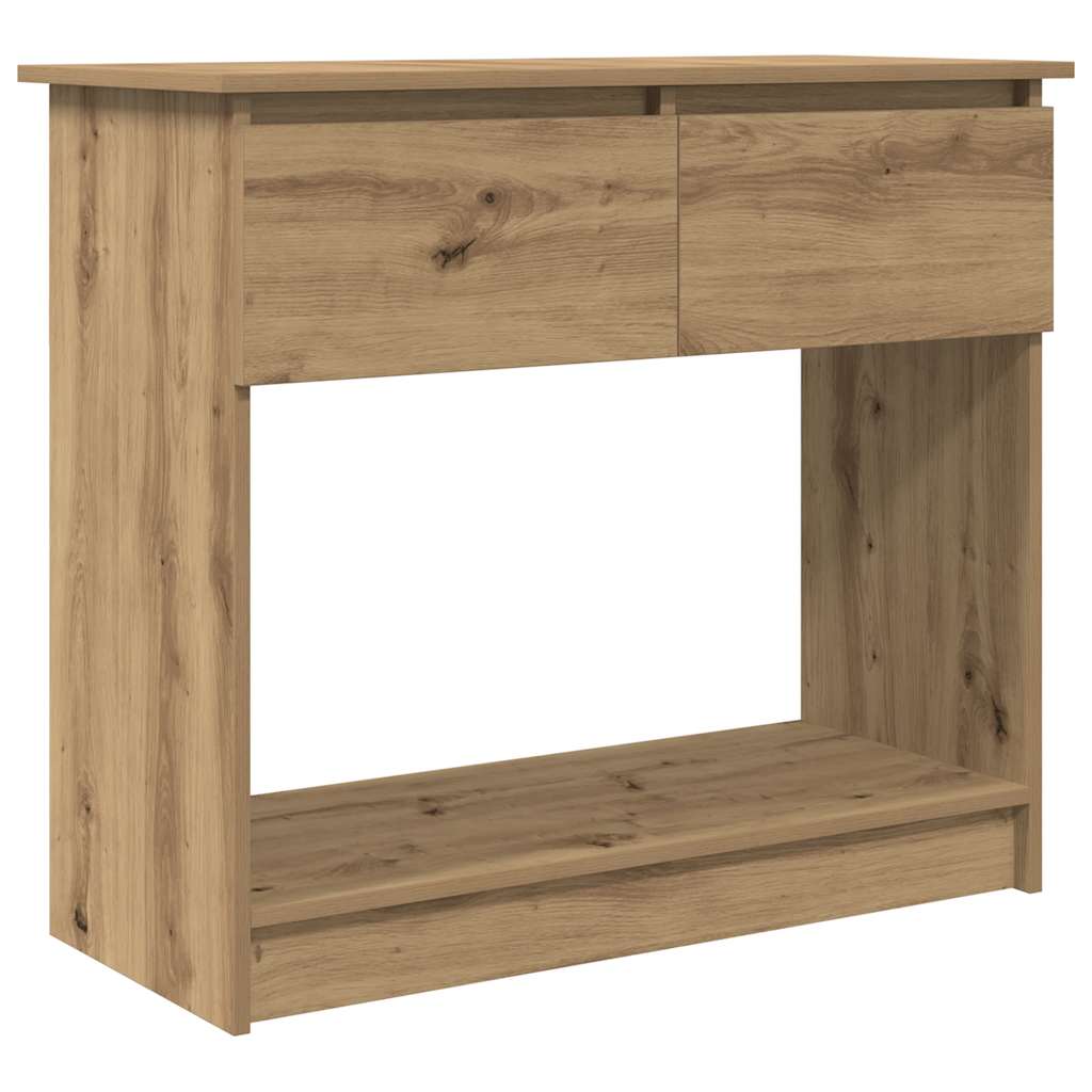 vidaXL Console Table with Drawers Artisan Oak 85,5x38,5x74,5 cm