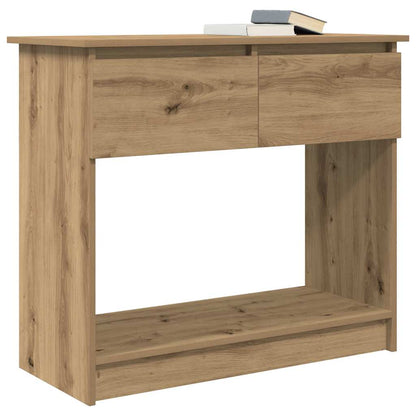 vidaXL Console Table with Drawers Artisan Oak 85,5x38,5x74,5 cm