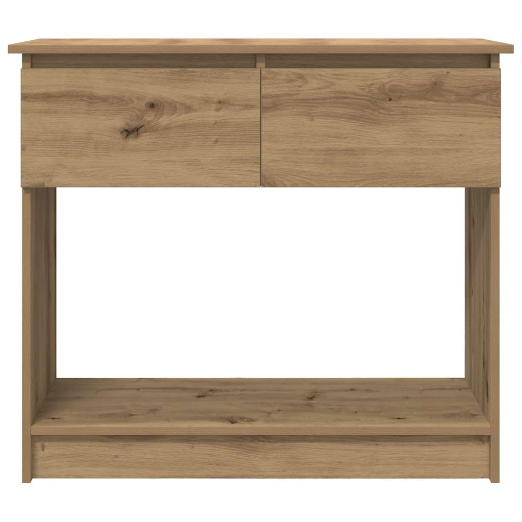 vidaXL Console Table with Drawers Artisan Oak 85,5x38,5x74,5 cm