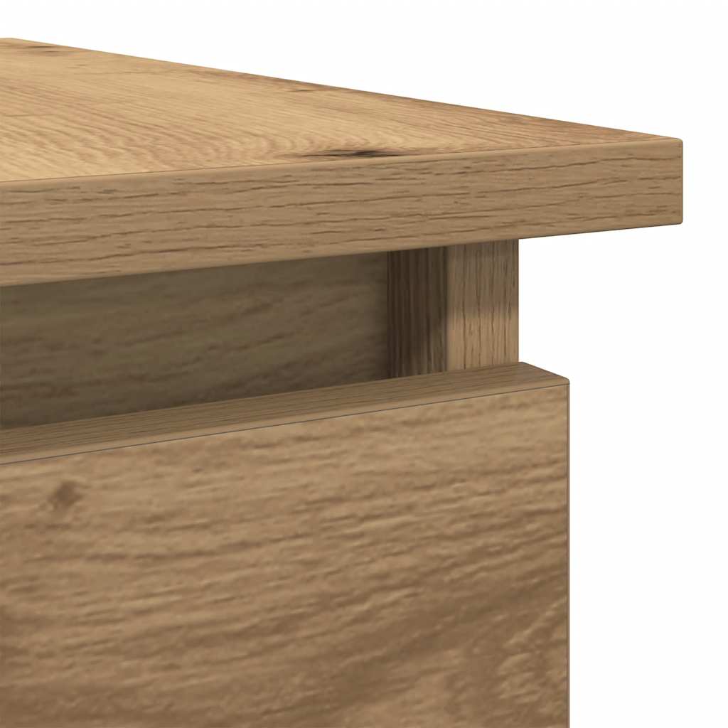 vidaXL Console Table with Drawers Artisan Oak 85,5x38,5x74,5 cm