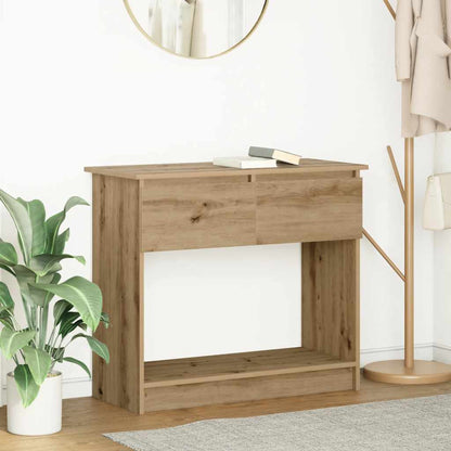 vidaXL Console Table with Drawers Artisan Oak 85,5x38,5x74,5 cm