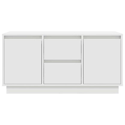 vidaXL TV Cabinet with LED Lights White 100x41x50 cm